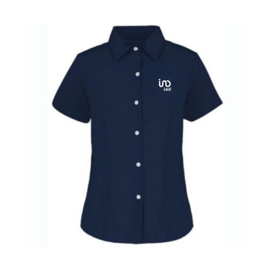 Camisa azul manga corta (Dama) – Tienda iad